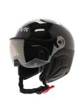 Miniatura Kask, Piuma-R Chrome Visor caschetto con visiera unisex Black/Silver nero, Zilver 