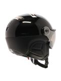 Miniatura Kask, Piuma-R Chrome Visor caschetto con visiera unisex Black/Silver nero, Zilver 