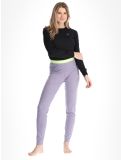 Miniatura Odlo, Natural Performance PW 150 pantaloni termici donna Gray Ridge Melange - Shadow Lime grigio, verde 