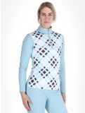 Miniatura Poivre Blanc, Traditional 24PBH1940/WO/C maglione donna Cross Aloe Blue bianco, blu 