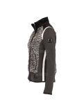 Miniatura Sportalm, giacca fleece Delusion, donna, nero/bianco