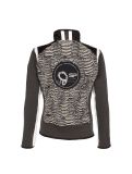 Miniatura Sportalm, giacca fleece Delusion, donna, nero/bianco