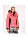 Miniatura Superdry, Snow Puffer, giacca sci, donna, corallo/nero