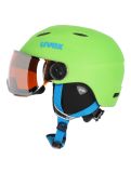 Miniatura Uvex, Junior visor pro, caschetto con visiera, bambino, apple mat verde