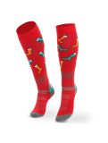 Miniatura Deluni, Joyride calzini da sci unisex Socks On Socks Red rosso 