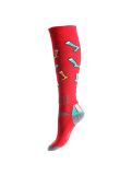 Miniatura Deluni, Joyride calzini da sci unisex Socks On Socks Red rosso 