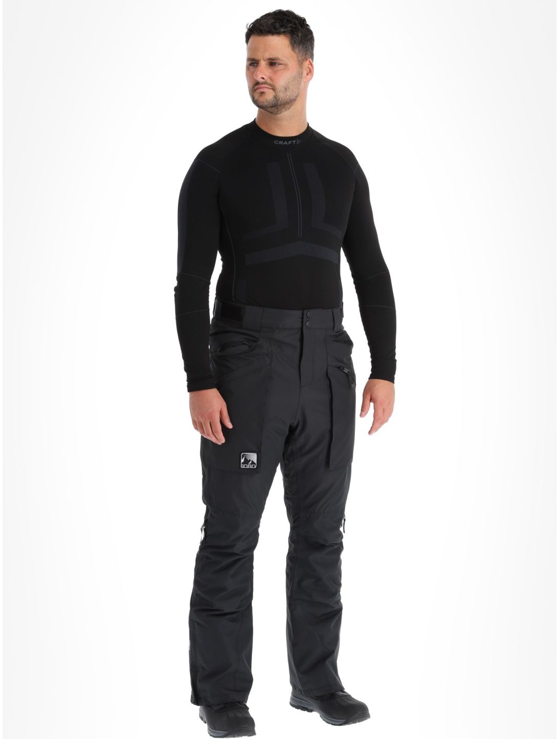 1080, Divert-T pantaloni da sci uomo Black nero 