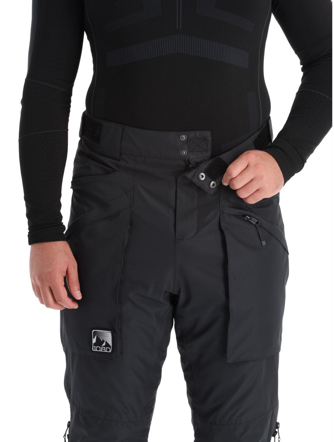 1080, Divert-T pantaloni da sci uomo Black nero 