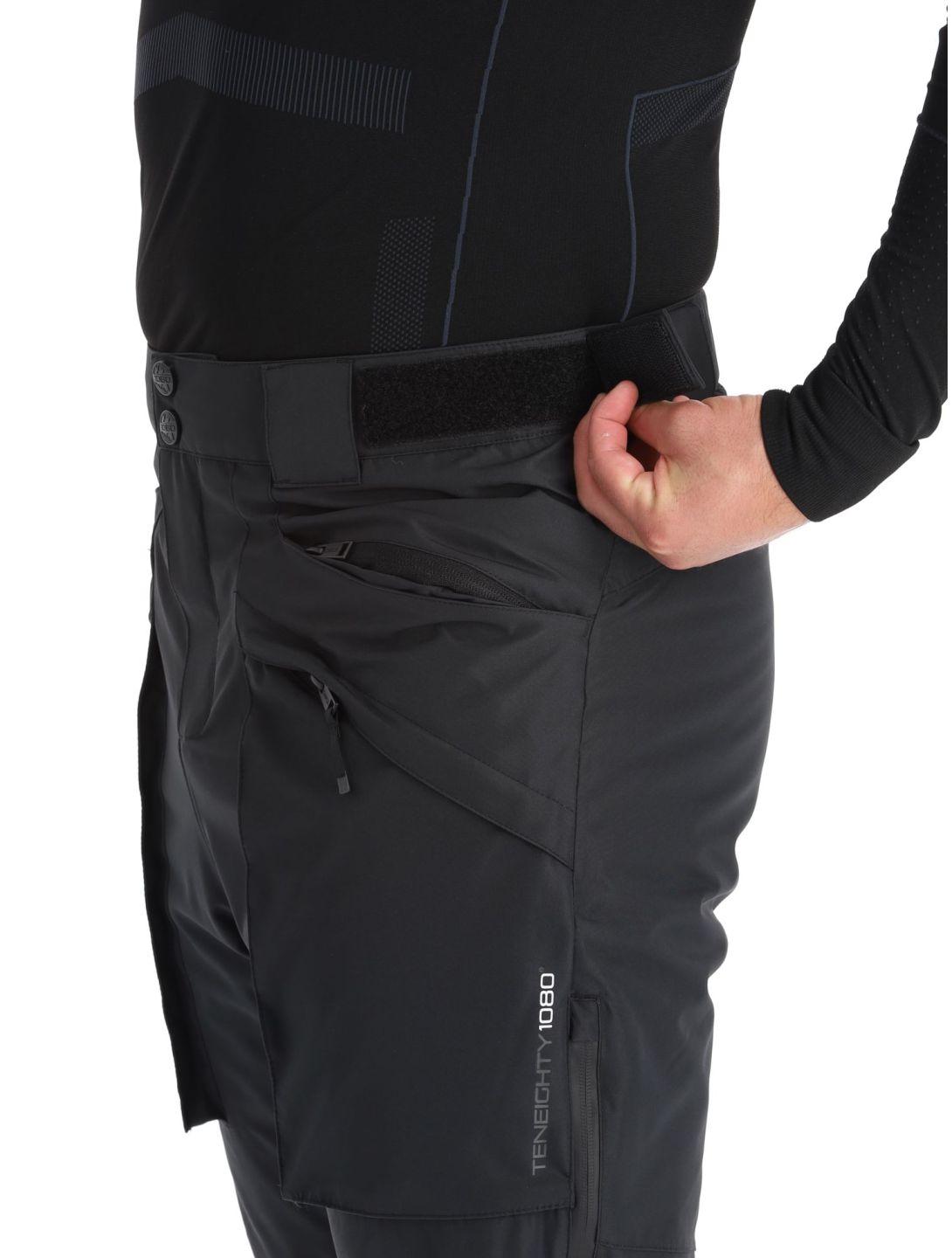 1080, Divert-T pantaloni da sci uomo Black nero 