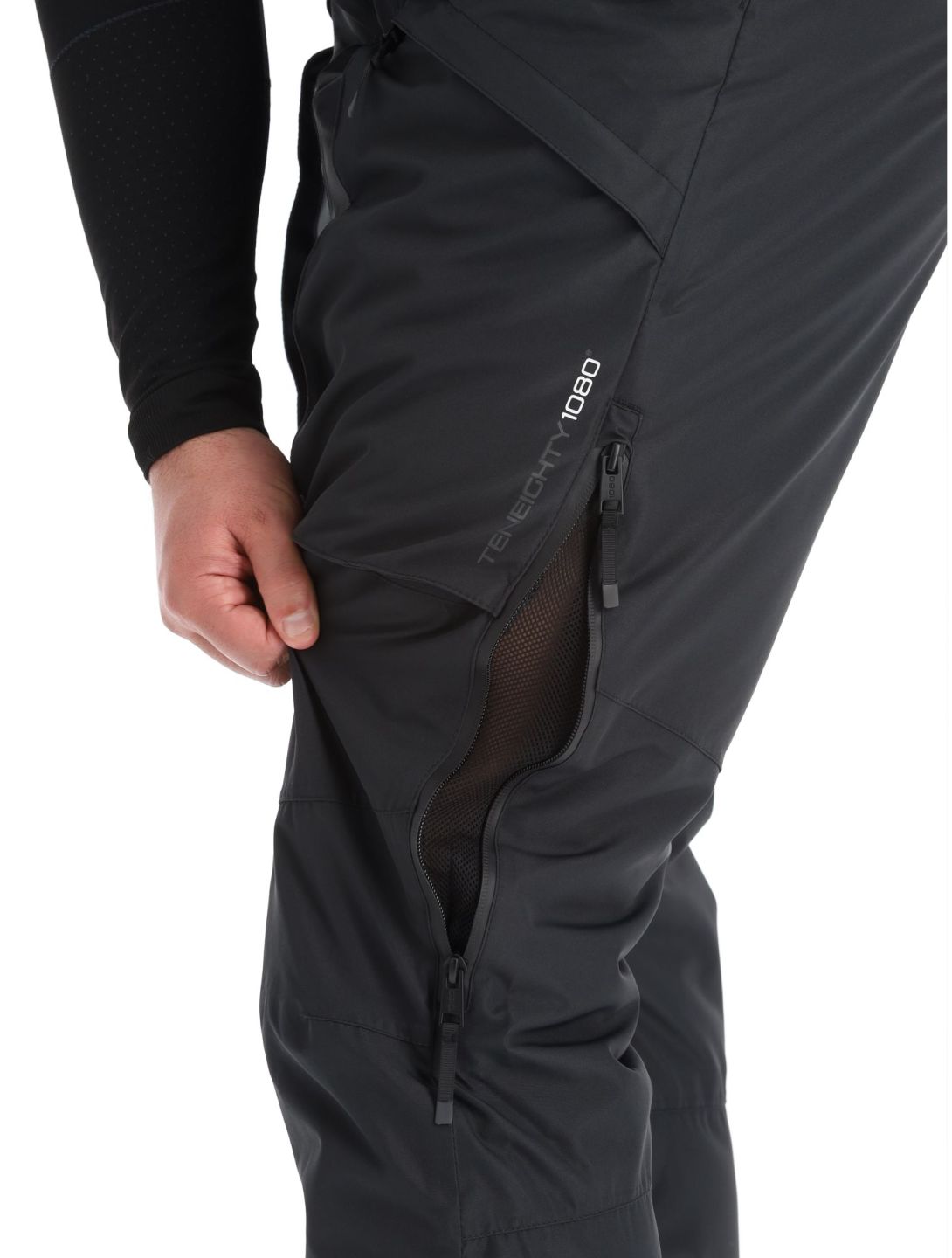 1080, Divert-T pantaloni da sci uomo Black nero 