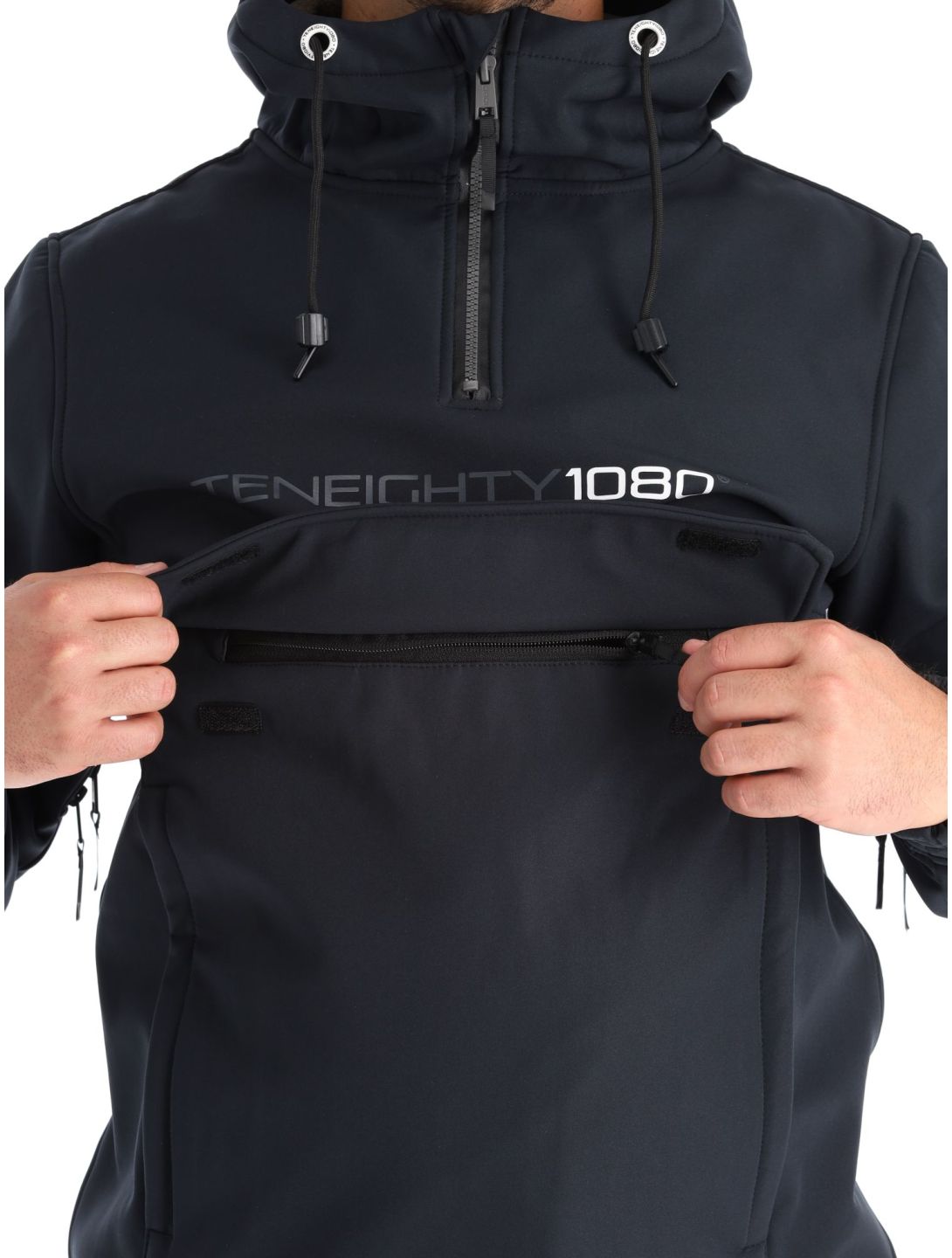 1080, Parker-T anorak uomo Black nero 