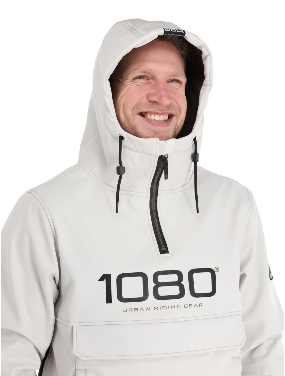 1080, Parker-T anorak uomo Light Grey grigio 