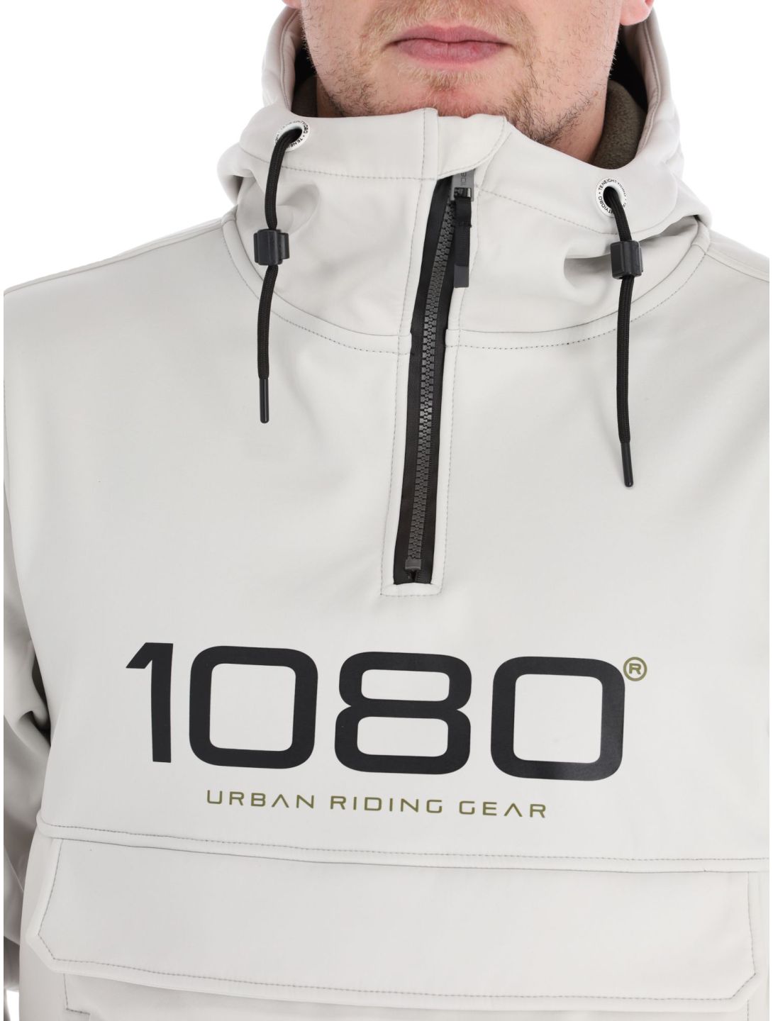 1080, Parker-T anorak uomo Light Grey grigio 