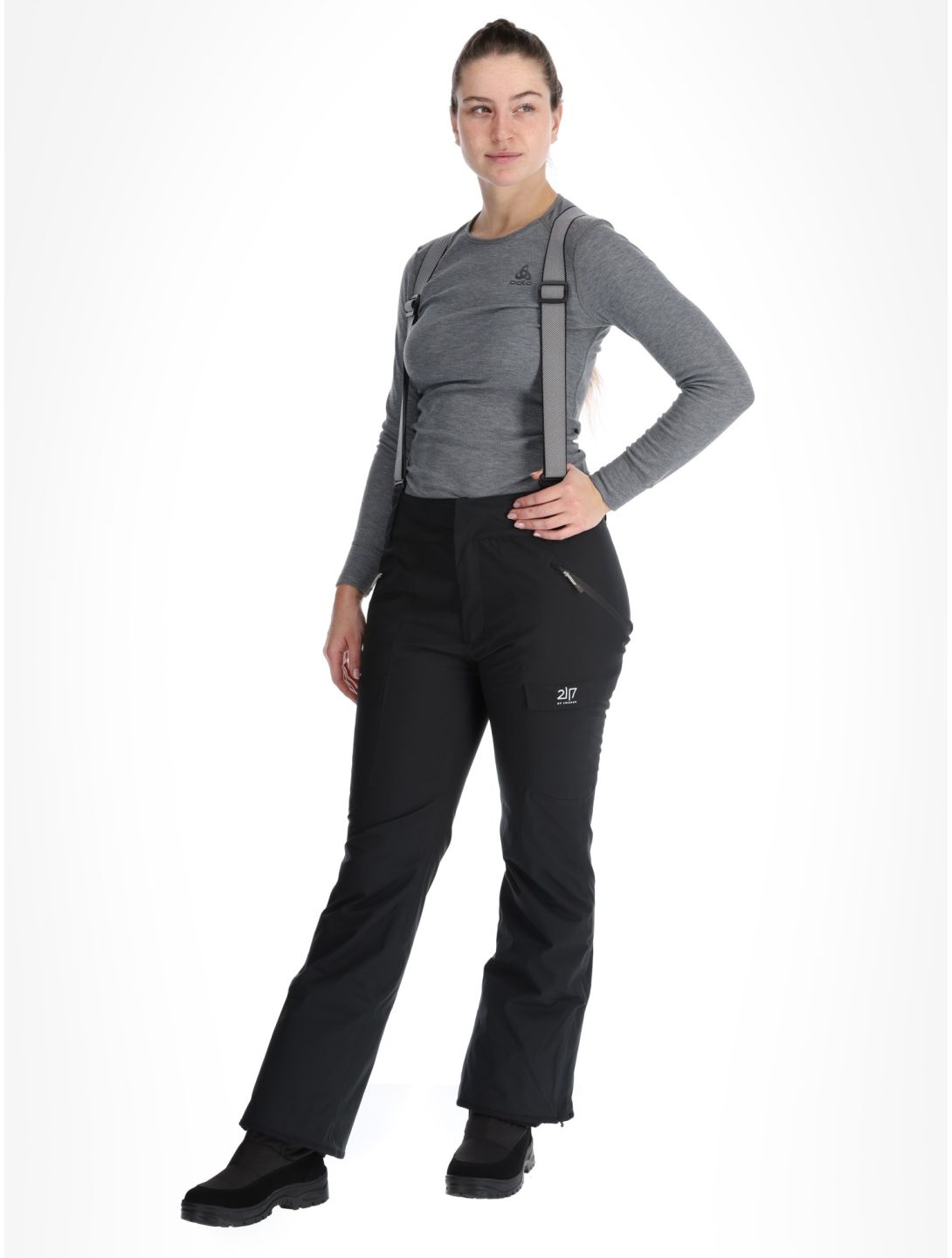 2117 of Sweden, Edum pantaloni da sci donna Black nero 