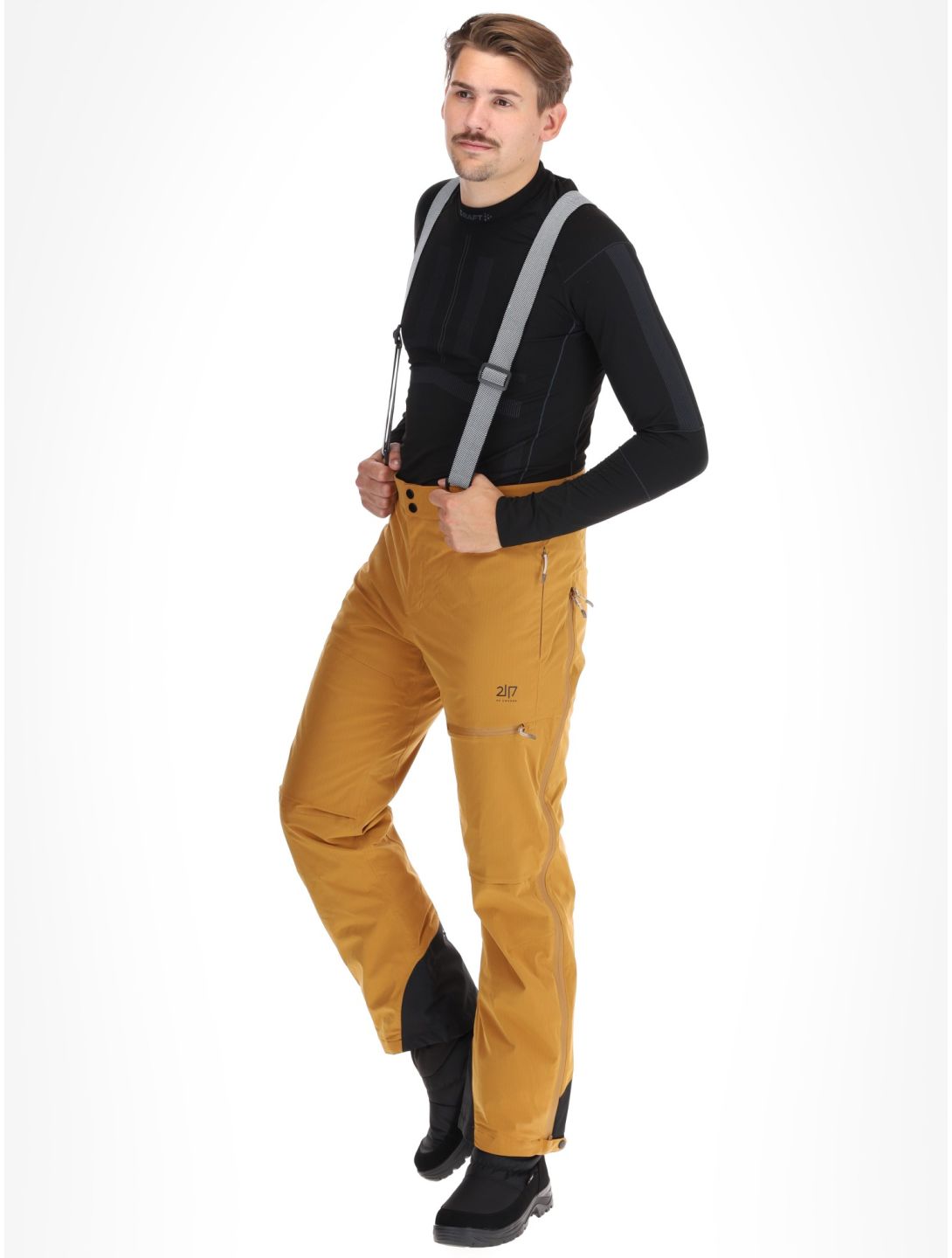 2117 of Sweden, Nausta pantaloni da sci uomo Gold marrone 