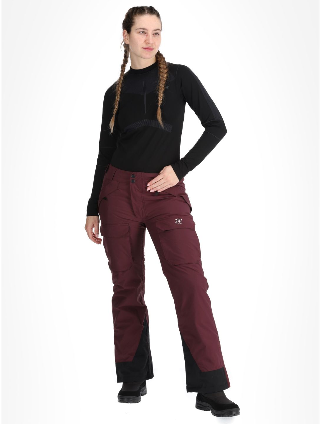 2117 of Sweden, Nelkerim pantaloni da sci donna Dk-Plum viola 