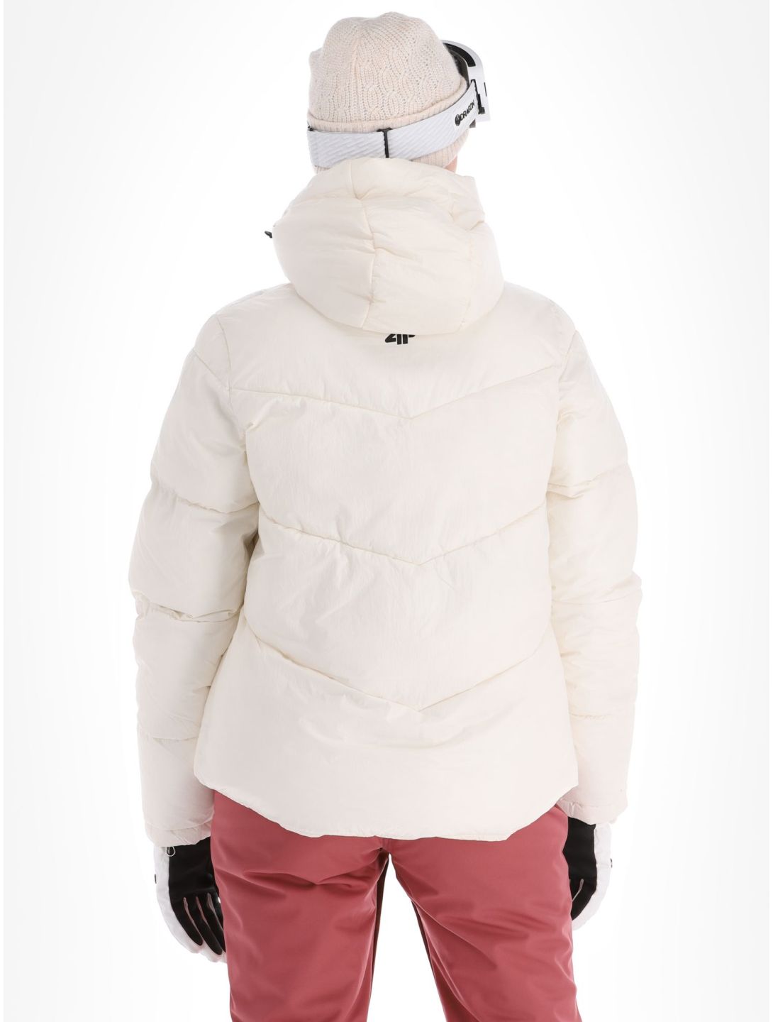 4F, Down Jacket  F277 piumino donna Off White bianco 