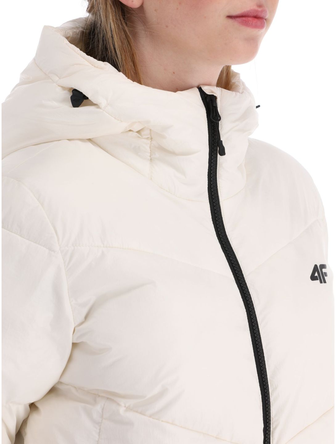 4F, Down Jacket  F277 piumino donna Off White bianco 