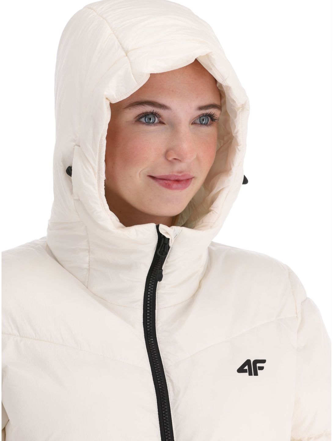 4F, Down Jacket  F277 piumino donna Off White bianco 