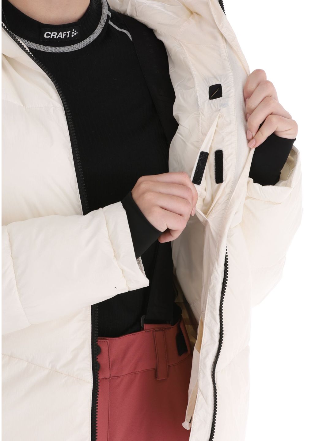 4F, Down Jacket  F277 piumino donna Off White bianco 