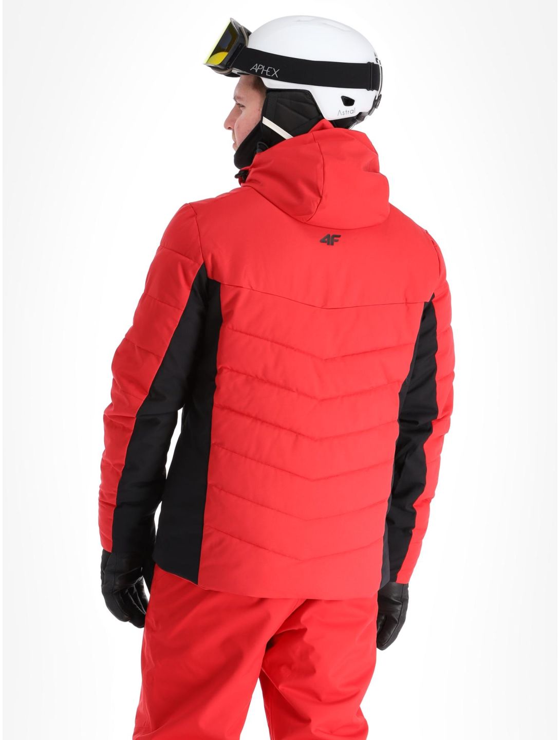 4F, Down Jacket  M278 piumino uomo Red nero, rosso 