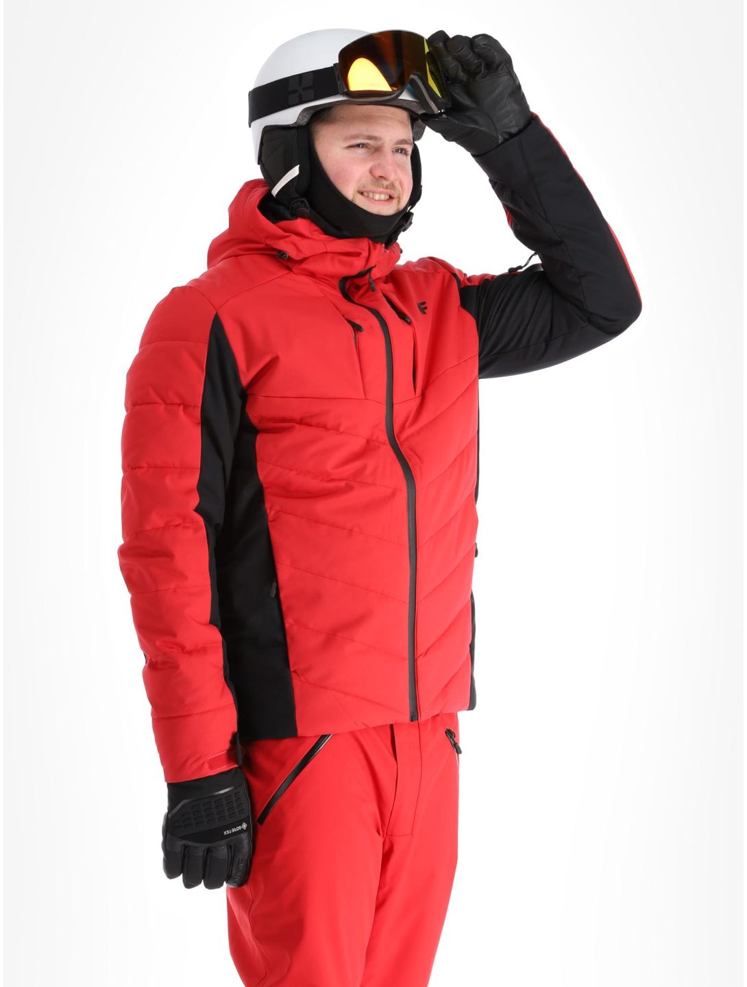 4F, Down Jacket  M278 piumino uomo Red nero, rosso 