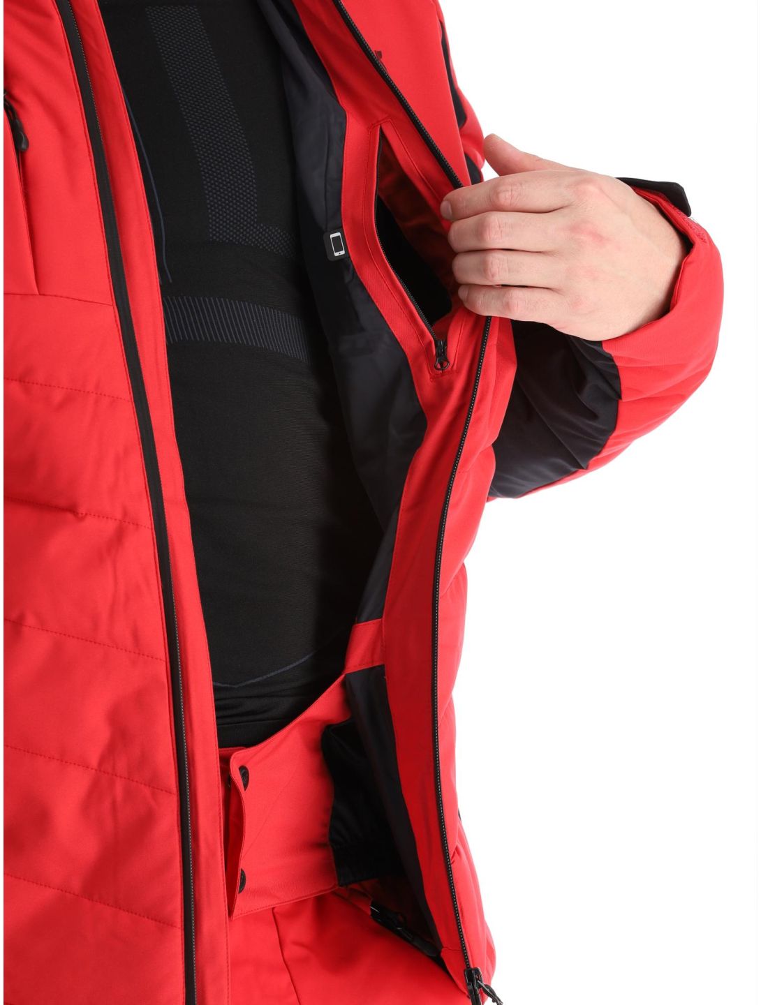 4F, Down Jacket  M278 piumino uomo Red nero, rosso 