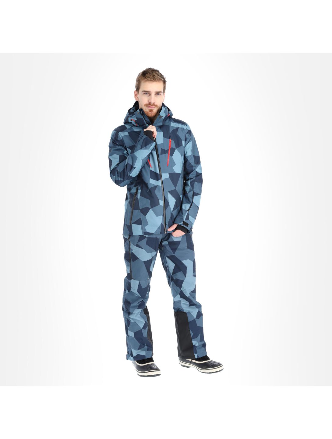 4F, H4Z20-KUMN007 giacca sci uomo camouflage blu