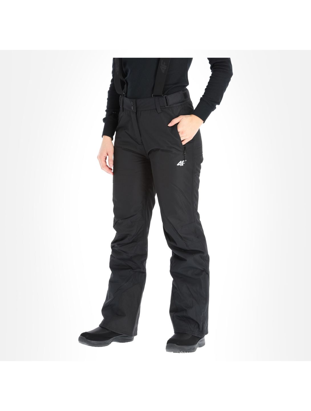 4F, H4Z20-SPDN001 pantaloni da sci donna deep nero