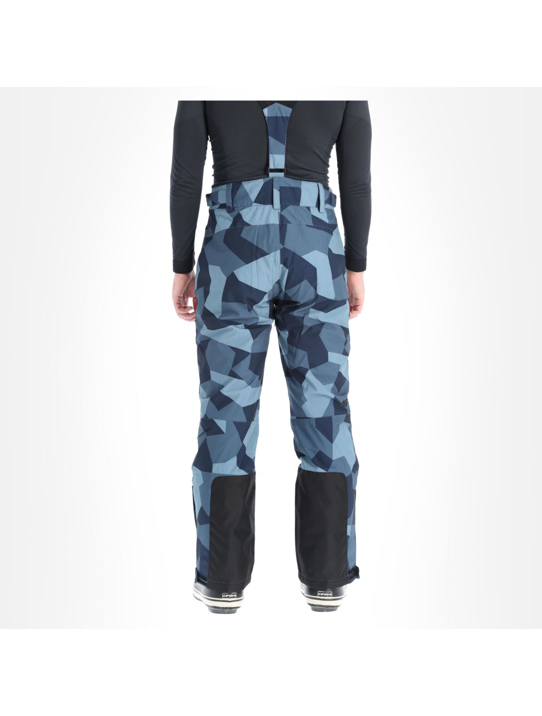 4F, H4Z20-SPMN004 pantaloni da sci uomo camouflage blu