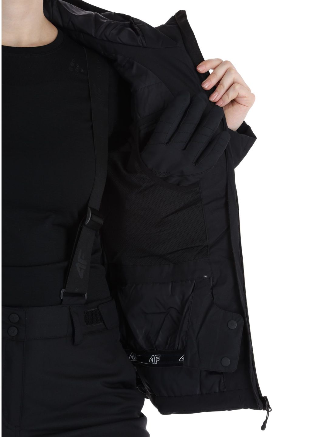 4F, Jacket  F122 giacca sci donna Black nero 