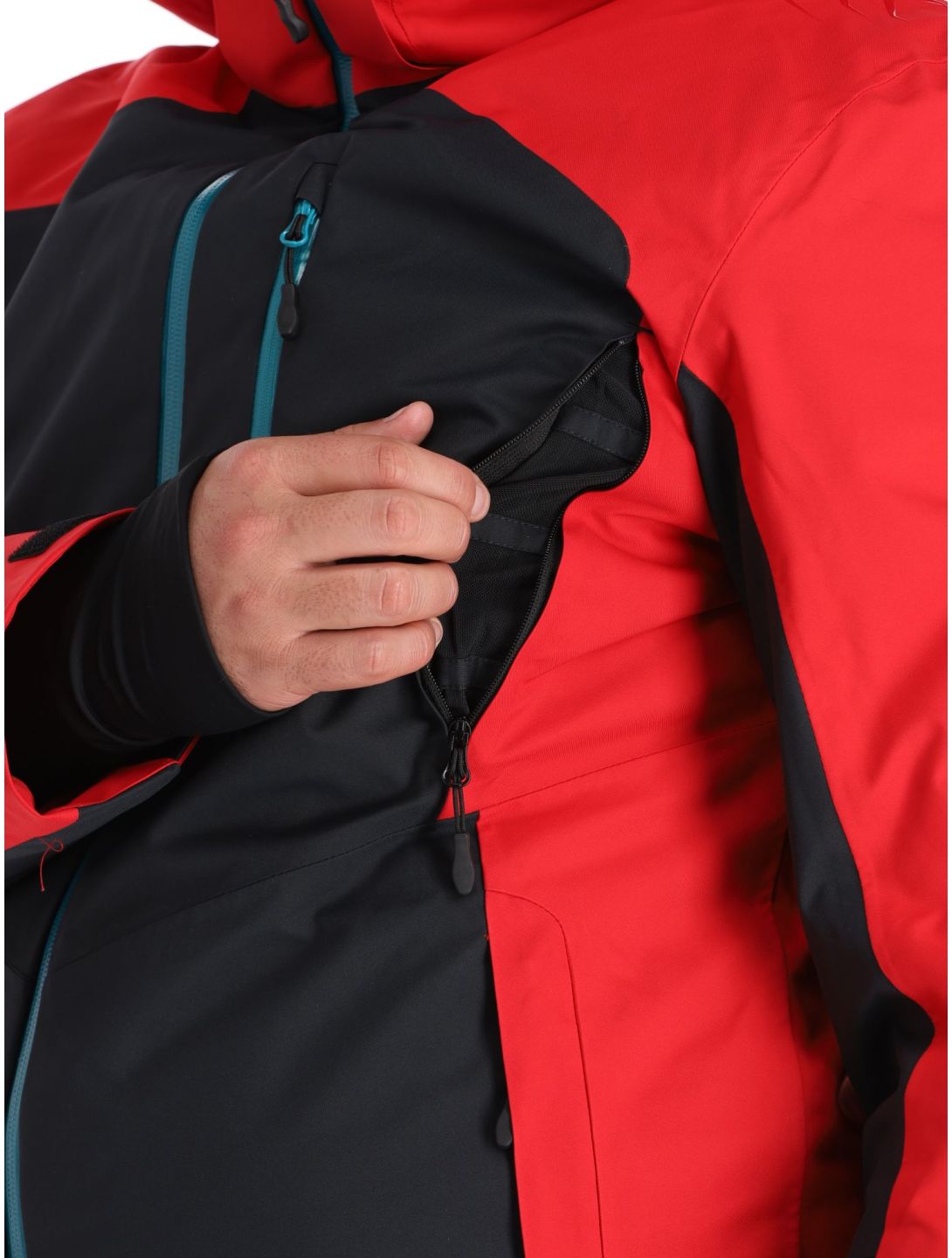 4F, Technical Jacket  M283 giacca sci uomo Dark Red nero, rosso 