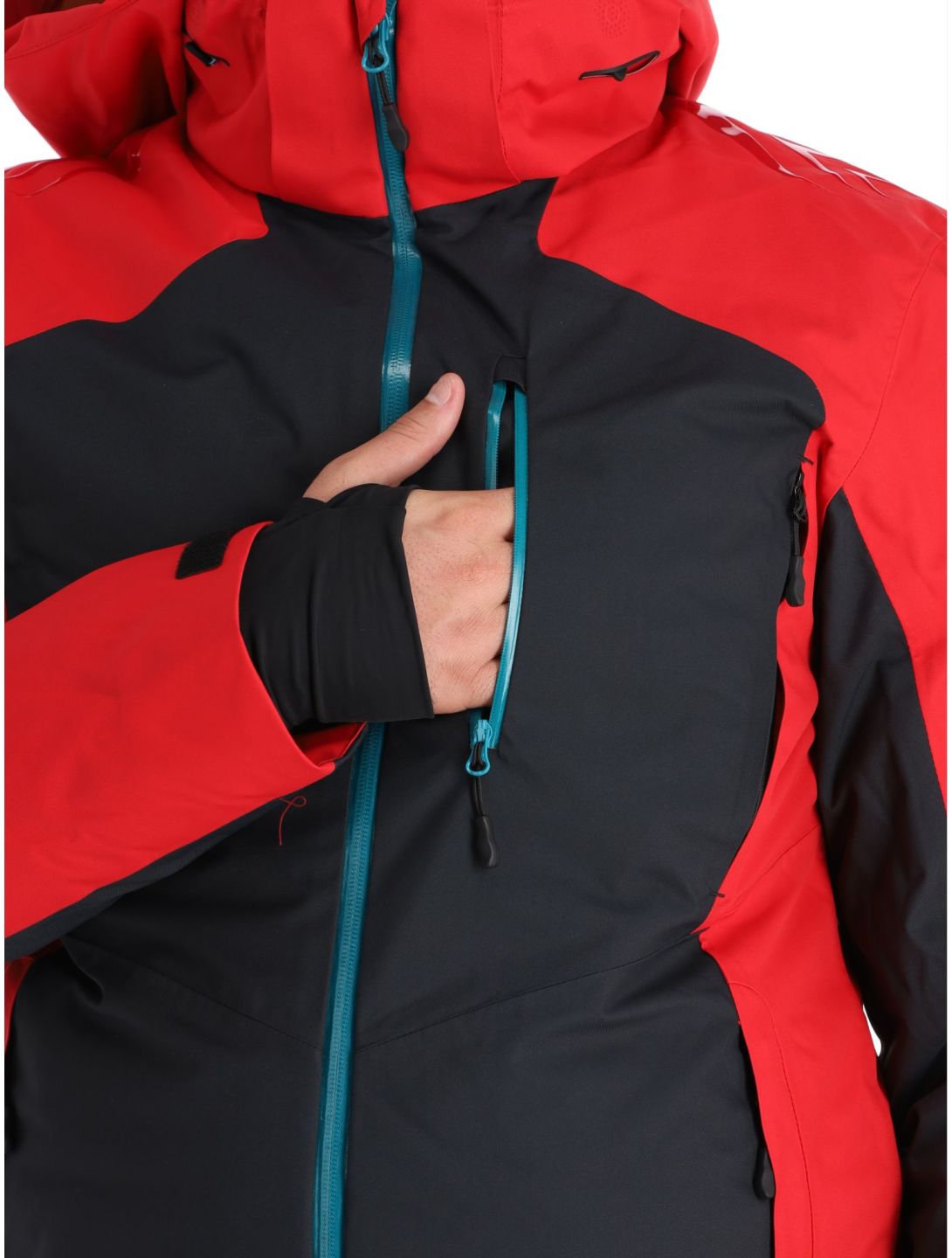 4F, Technical Jacket  M283 giacca sci uomo Dark Red nero, rosso 