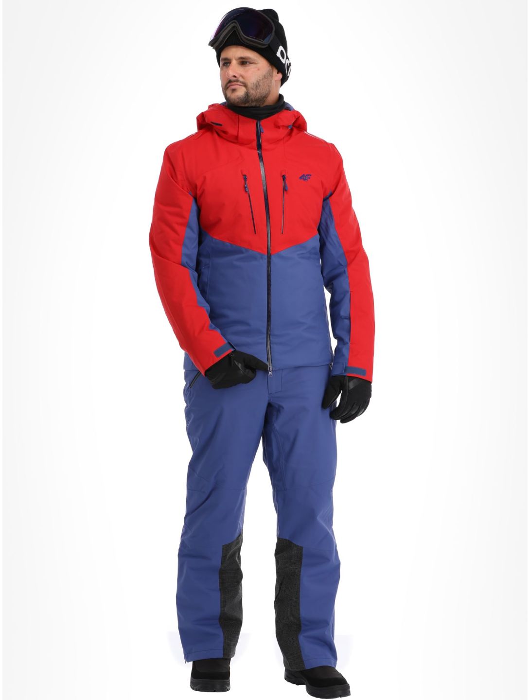 4F, Technical Jacket  M284 giacca sci uomo Dark Red blu, rosso 