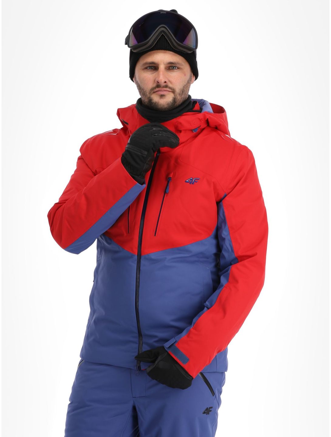 4F, Technical Jacket  M284 giacca sci uomo Dark Red blu, rosso 