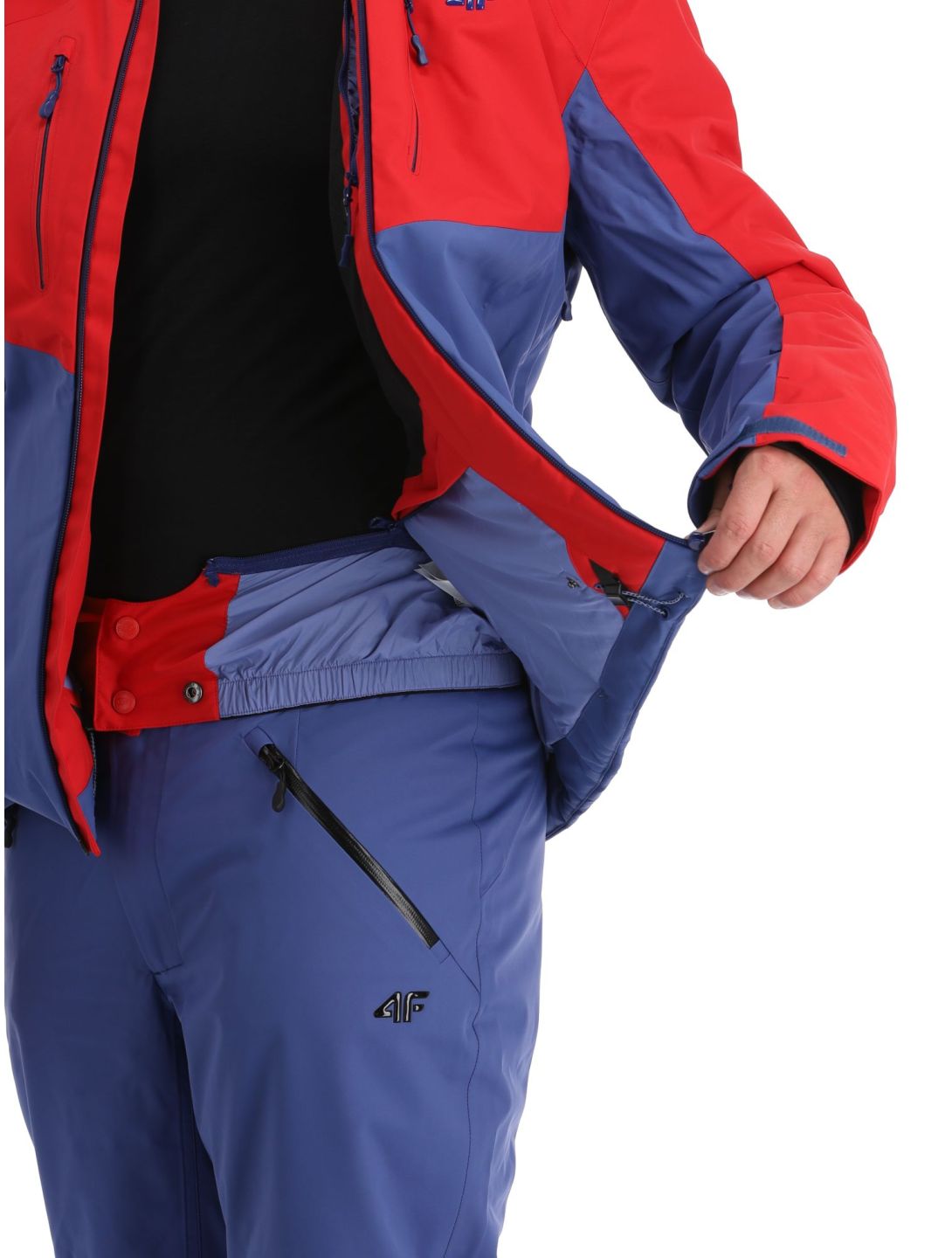 4F, Technical Jacket  M284 giacca sci uomo Dark Red blu, rosso 