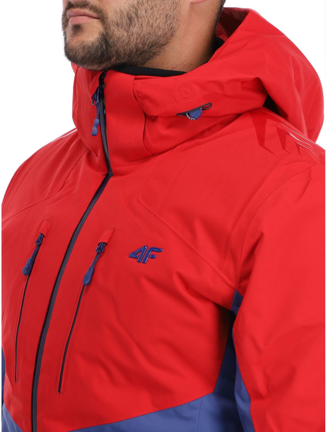 4F, Technical Jacket  M284 giacca sci uomo Dark Red blu, rosso 