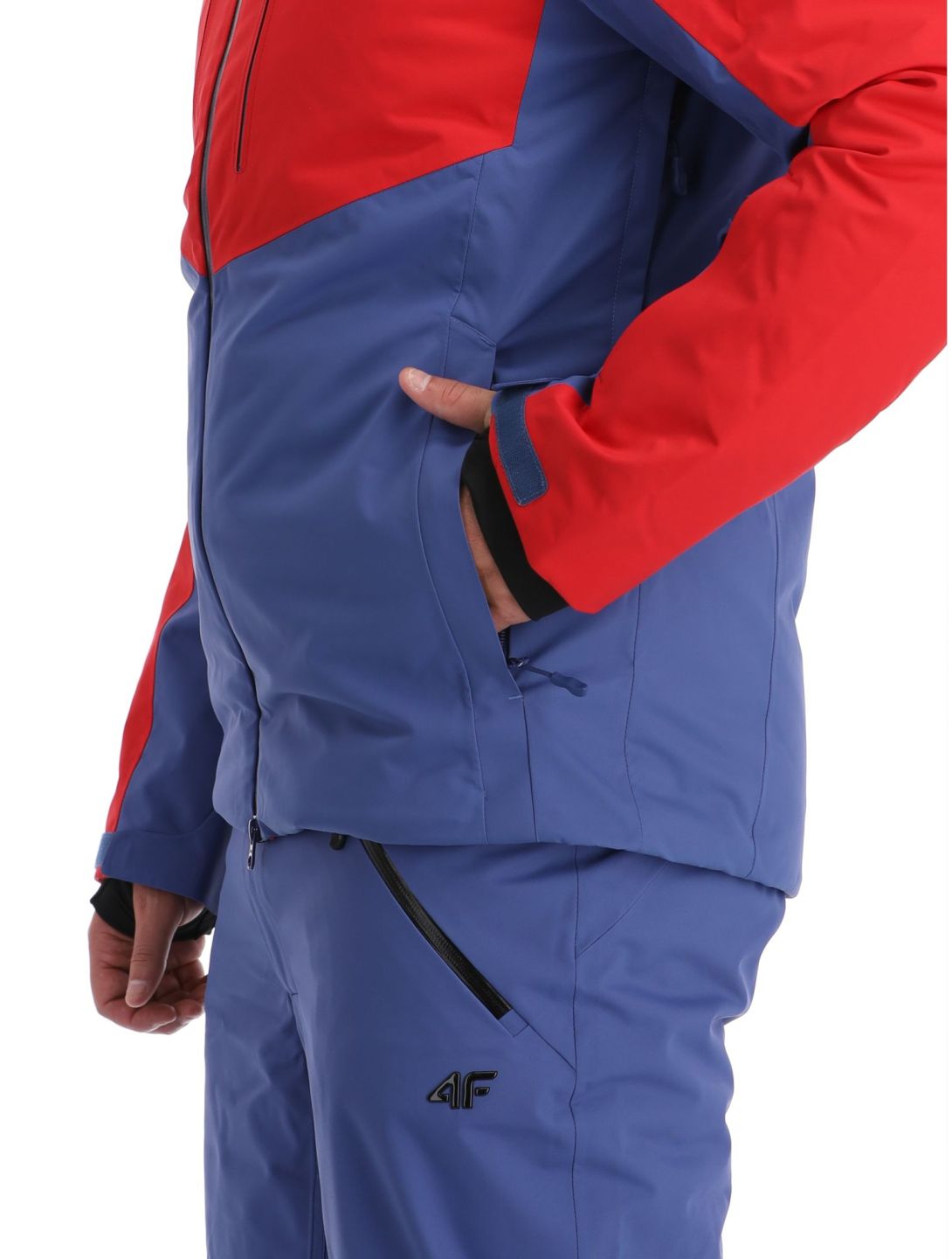 4F, Technical Jacket  M284 giacca sci uomo Dark Red blu, rosso 