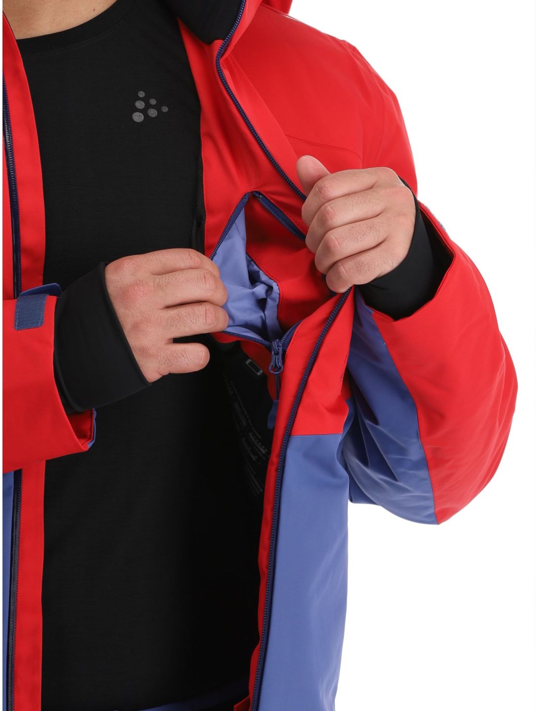 4F, Technical Jacket  M284 giacca sci uomo Dark Red blu, rosso 