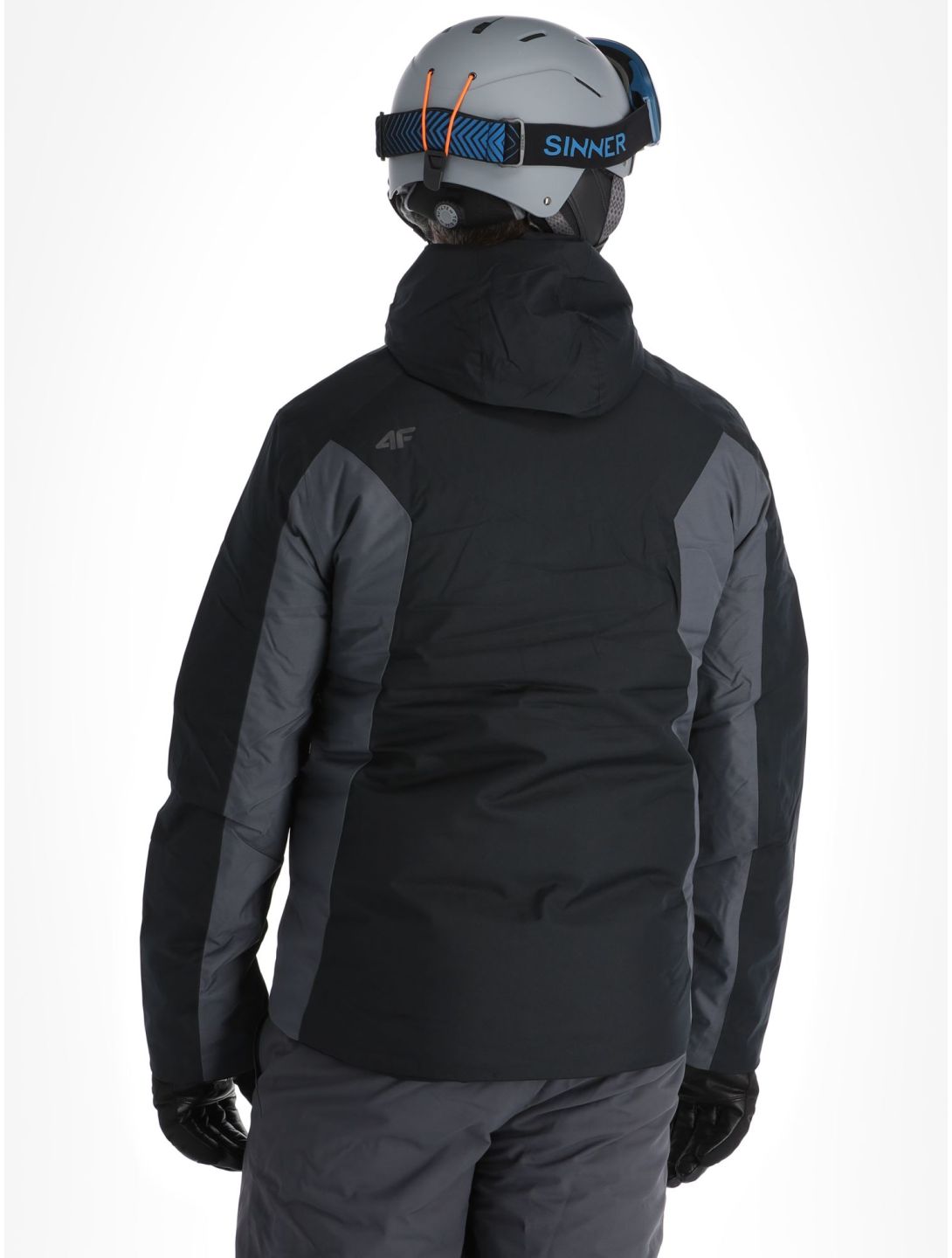 4F, Technical Jacket  M306 giacca sci uomo Deep Black grigio, nero 