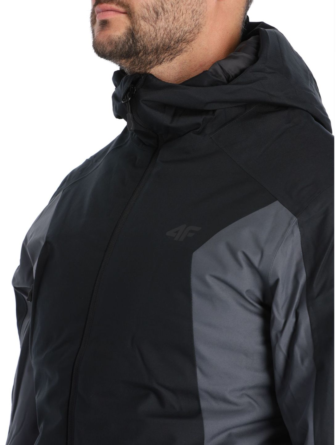 4F, Technical Jacket  M306 giacca sci uomo Deep Black grigio, nero 