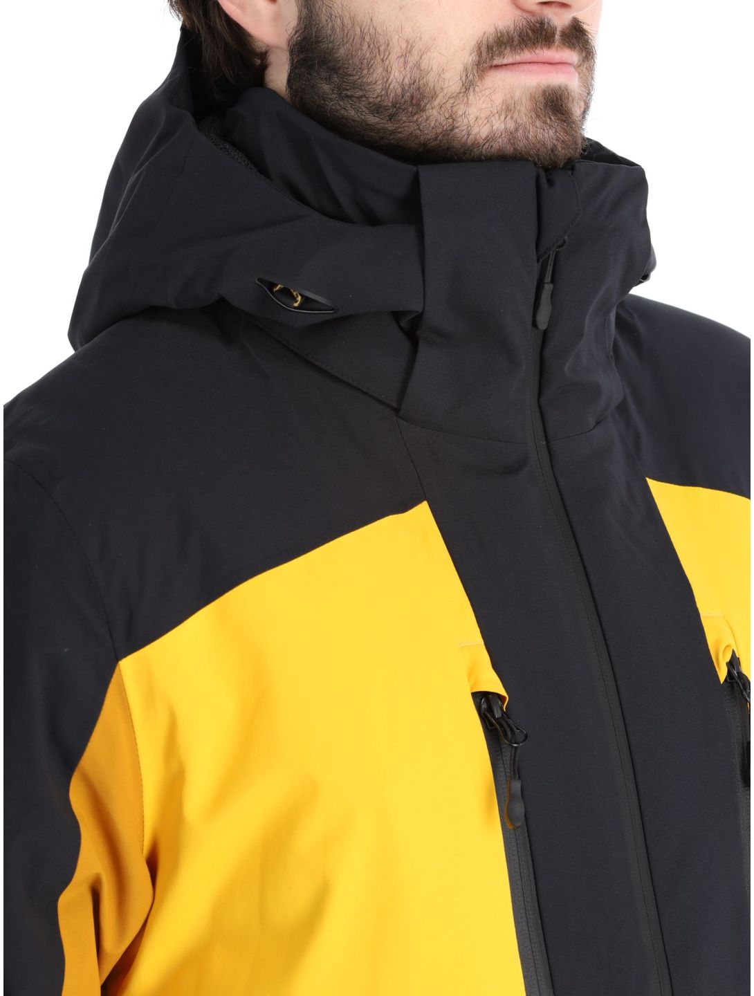 4F, Technical Jacket  M345 giacca sci uomo Yellow giallo, marrone, nero 