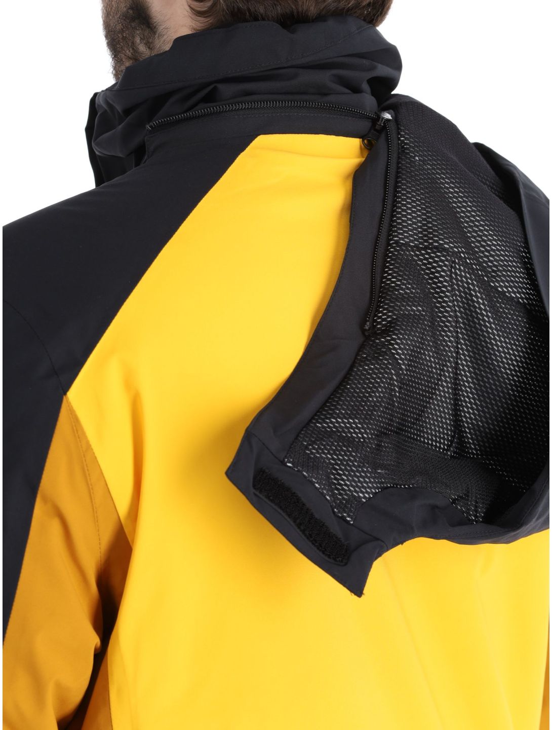 4F, Technical Jacket  M345 giacca sci uomo Yellow giallo, marrone, nero 