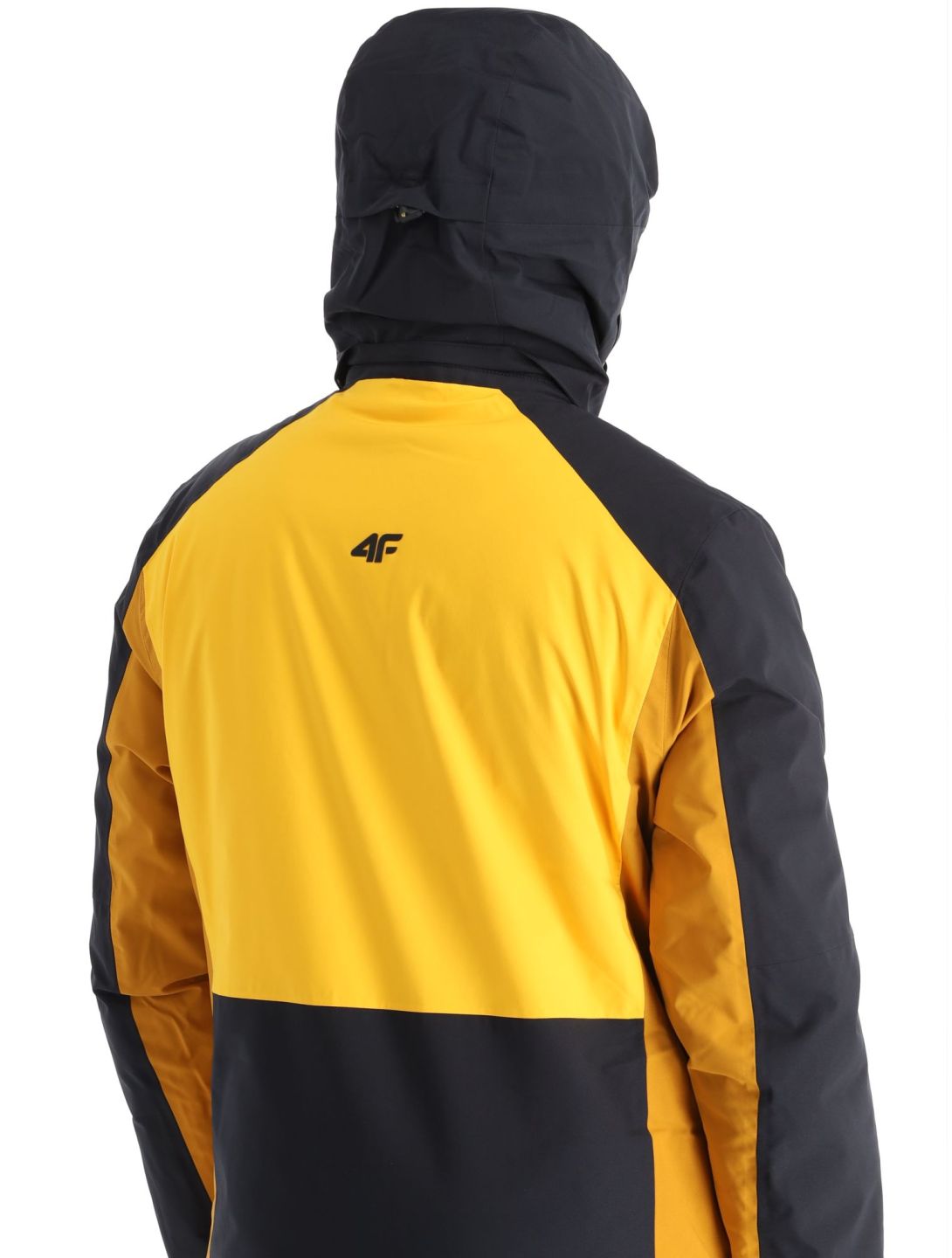 4F, Technical Jacket  M345 giacca sci uomo Yellow giallo, marrone, nero 