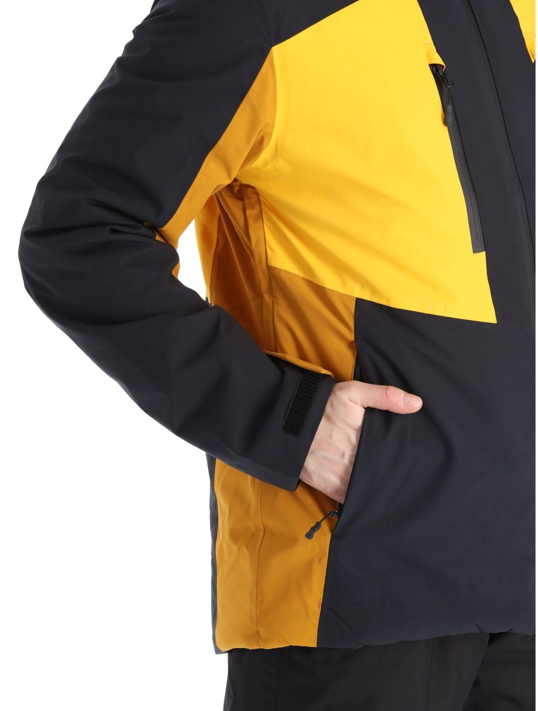 4F, Technical Jacket  M345 giacca sci uomo Yellow giallo, marrone, nero 