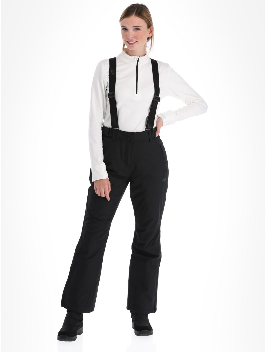 4F, Trousers Fnk  F419 pantaloni da sci donna Black nero 