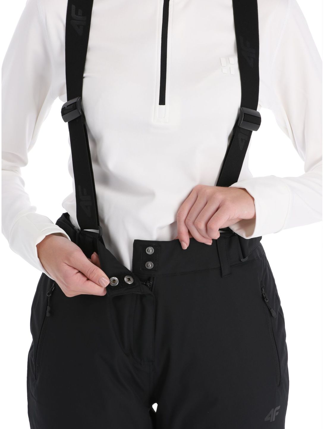 4F, Trousers Fnk  F419 pantaloni da sci donna Black nero 