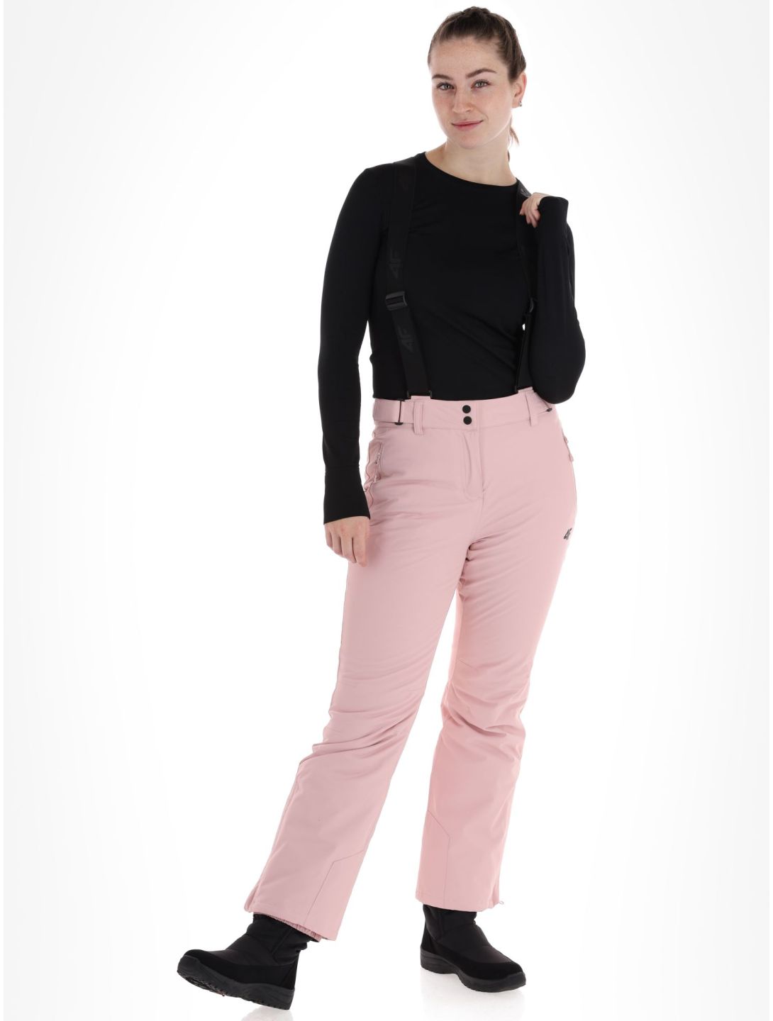 4F, Trousers Fnk  F419 pantaloni da sci donna Light Pink rosa 