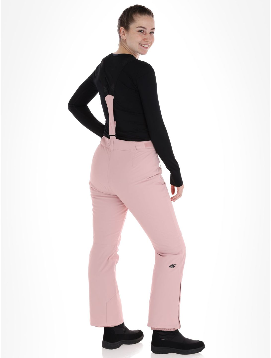 4F, Trousers Fnk  F419 pantaloni da sci donna Light Pink rosa 