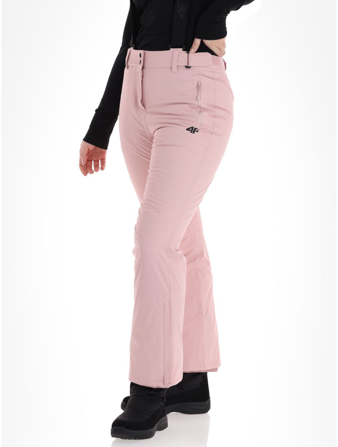 4F, Trousers Fnk  F419 pantaloni da sci donna Light Pink rosa 